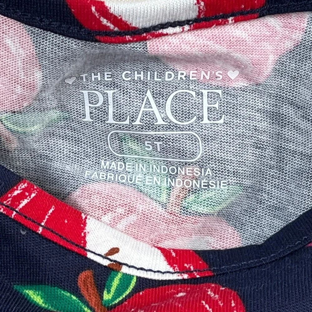 Childrens Place Shein Girls Dress Lot 3 5T Apple Heart Flutter Sleeve Ribbed